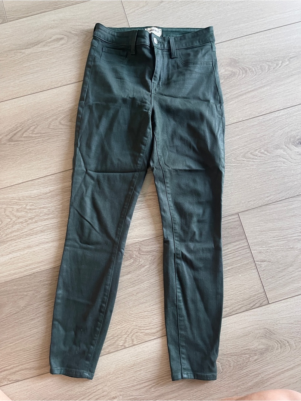 L'AGENCE Forest Green Skinny Jeans